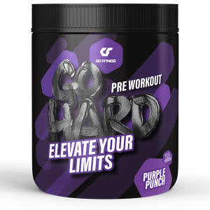 Go Fitness Go Hard Pre Workout 400g Purple Punch - Pre Workout Energy at MySupplementShop by Go Fitness