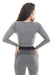 Gold's Gym Ladies Cropped Sweater - Grey - Cropped Sweater at MySupplementShop by Gold's Gym