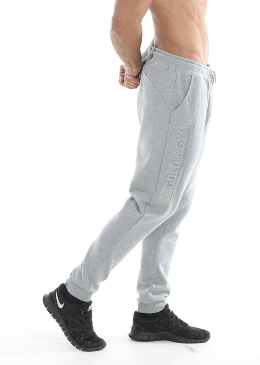 Gold's Gym Jog Pant with Embossed Print Grey Marl - Small - Jog Pants at MySupplementShop by Gold's Gym