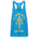 Golds Gym Muscle Joe Premium Stringer - Turquoise/Yellow - Stringer at MySupplementShop by Gold's Gym