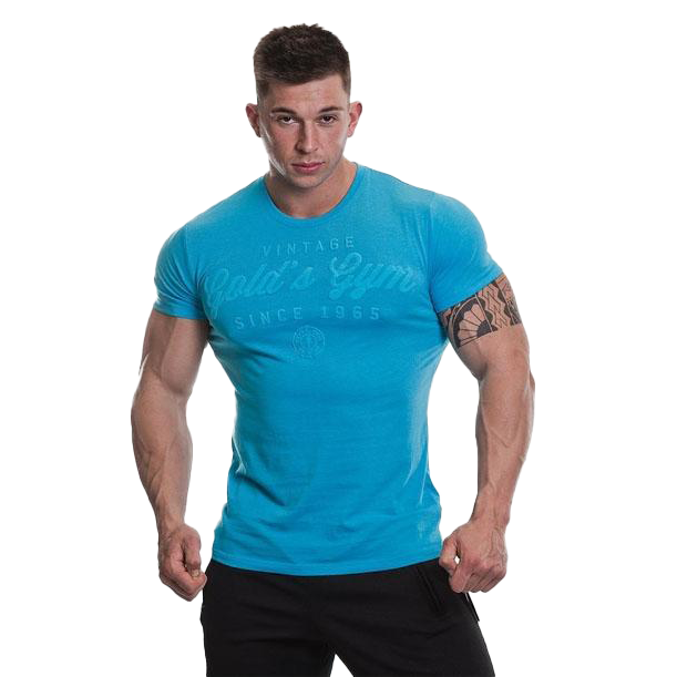 Gold's Gym Vintage Print T-Shirt Blue