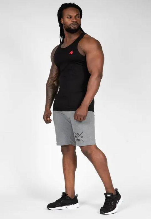 Gorilla Wear Adams Stretch Tank Top Black - Tank Top at MySupplementShop by Gorilla Wear