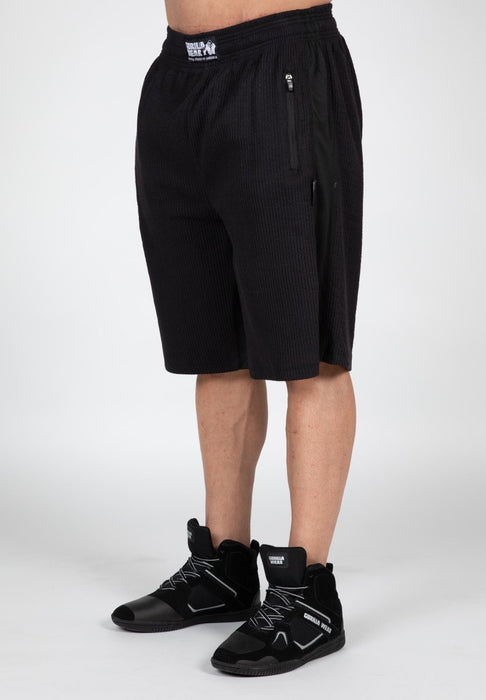 Gorilla Wear Augustine Old School Shorts - Black - Shorts at MySupplementShop by Gorilla Wear