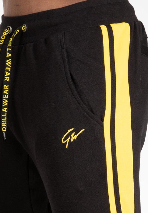 Gorilla Wear Banks Pants - Black/Yellow - Large - Pants at MySupplementShop by Gorilla Wear