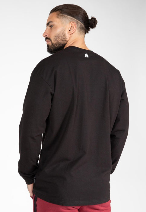 Gorilla Wear Boise Oversized Long Sleeve - Black - Long Sleeve at MySupplementShop by Gorilla Wear