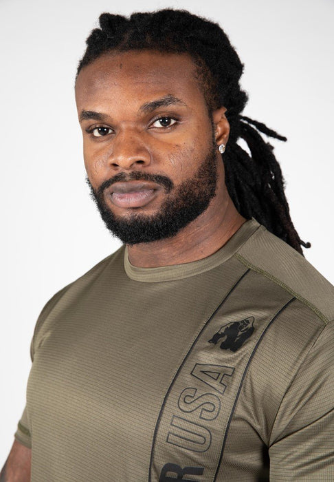 Gorilla Wear Branson T-Shirt Army Green/Black - XL - T-Shirt at MySupplementShop by Gorilla Wear