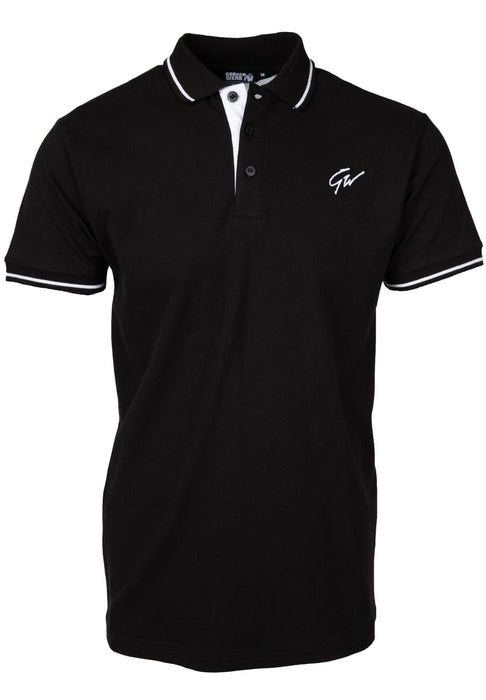 Gorilla Wear Delano Polo Black/White - Medium - Polo at MySupplementShop by Gorilla Wear