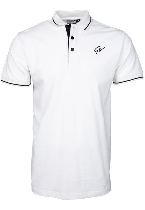 Gorilla Wear Delano Polo White/Black - Polo at MySupplementShop by Gorilla Wear