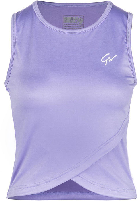 Gorilla Wear Estelle Twisted Crop Top - Lilac - Crop Top at MySupplementShop by Gorilla Wear