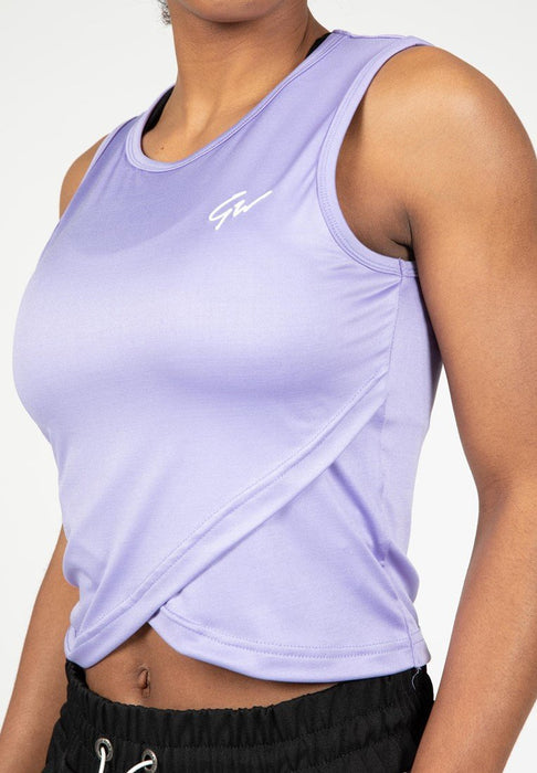 Gorilla Wear Estelle Twisted Crop Top - Lilac - Crop Top at MySupplementShop by Gorilla Wear