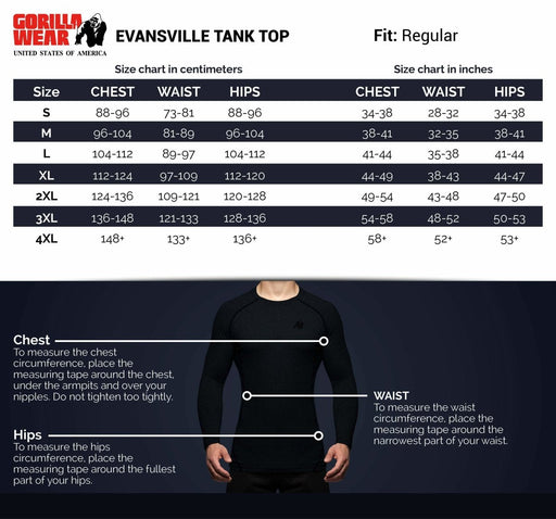 Gorilla Wear Evansville Tank Top - Black - Small - Tank Top at MySupplementShop by Gorilla Wear