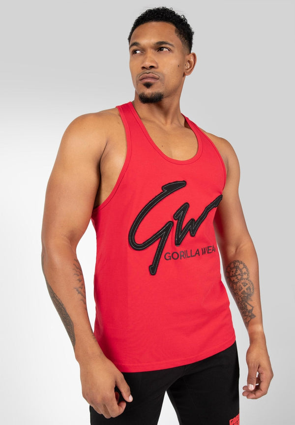 Gorilla Wear Evansville Tank Top - Red - Small - Tank Top at MySupplementShop by Gorilla Wear