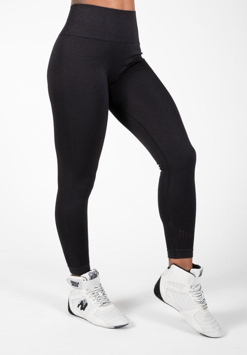 Gorilla Wear Neiro Seamless Leggings - Black - Small/Medium - Leggings at MySupplementShop by Gorilla Wear