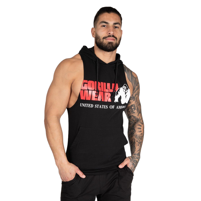 Gorilla Wear Rogers Hooded Tank Top - Black