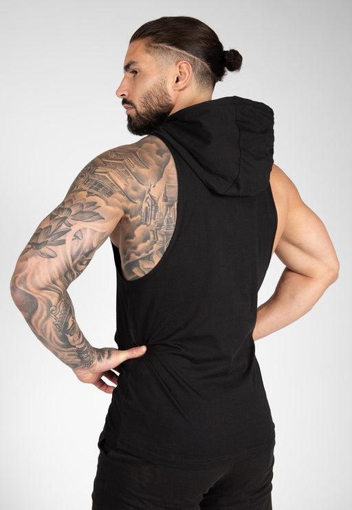 Gorilla Wear Rogers Hooded Tank Top - Black - Large - Tank Top at MySupplementShop by Gorilla Wear