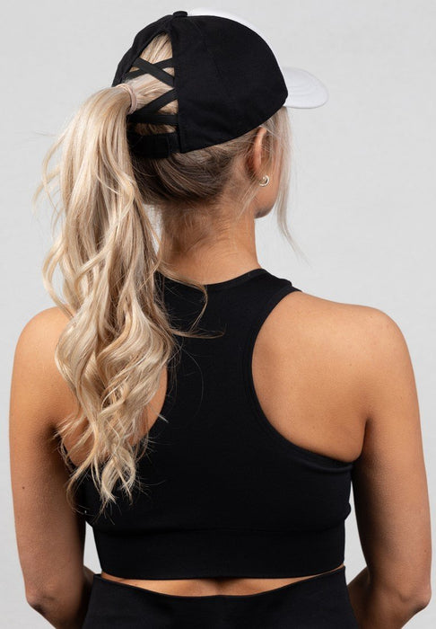 Gorilla Wear Sharon Ponytail Cap - White/Black - Cap at MySupplementShop by Gorilla Wear