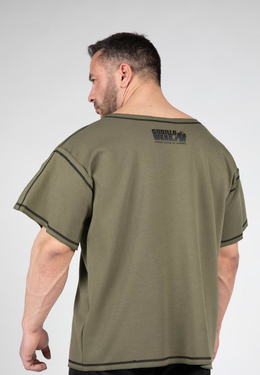 Gorilla Wear Sheldon Work Out Top - Army Green - Top at MySupplementShop by Gorilla Wear