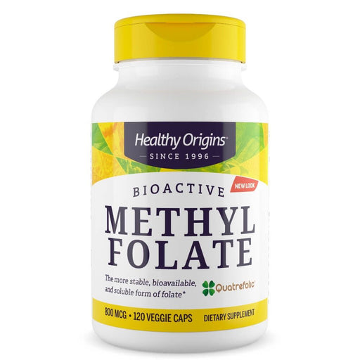 Healthy Origins Methyl Folate 800mcg 120 Veggie Capsules - Brain & Memory at MySupplementShop by Healthy Origins