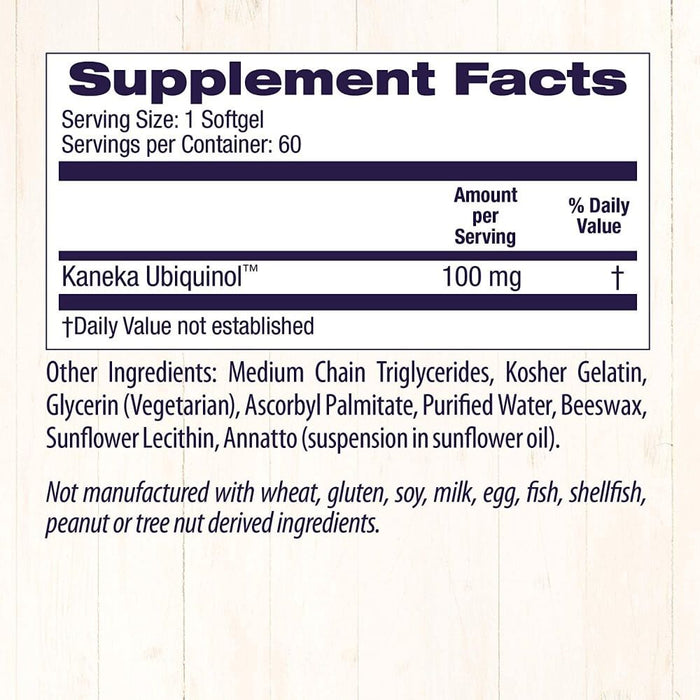 Healthy Origins Ubiquinol 100mg 60 Softgels - Cellular Health at MySupplementShop by Healthy Origins