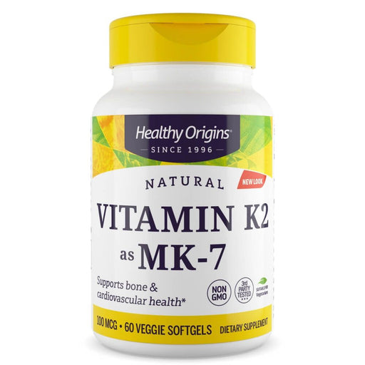 Healthy Origins Vitamin K2 as MK-7 100mcg 60 Veggie Softgels - Heart Health at MySupplementShop by Healthy Origins