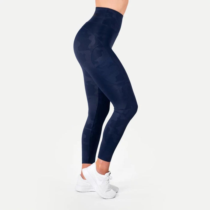 Better Bodies High Waist Leggings - Dark Navy Camo - High Waist Leggings at MySupplementShop by Better Bodies