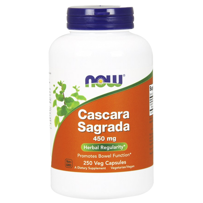 NOW Foods Cascara Sagrada, 450mg - 250 vcaps