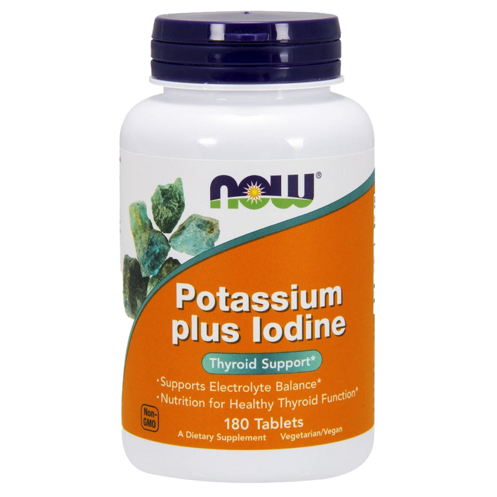 NOW Foods Potassium plus Iodine - 180 tabs