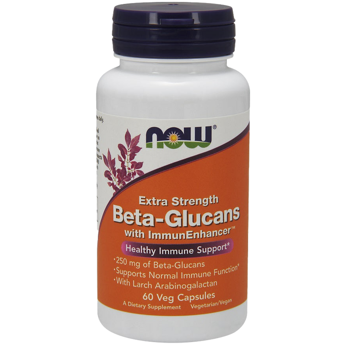 NOW Foods Beta-Glucans with ImmunEnhancer, Extra Strength - 60 vcaps