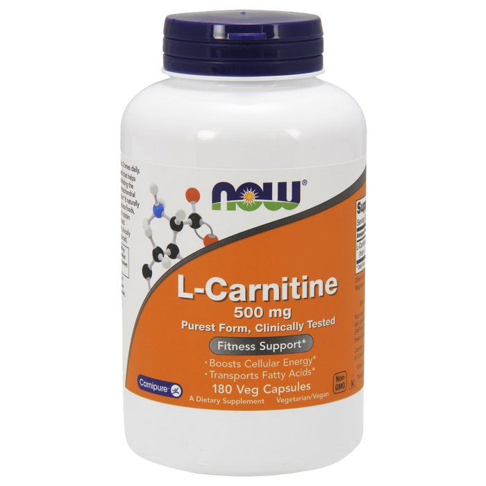 NOW Foods L-Carnitine, 500mg - 180 vcaps