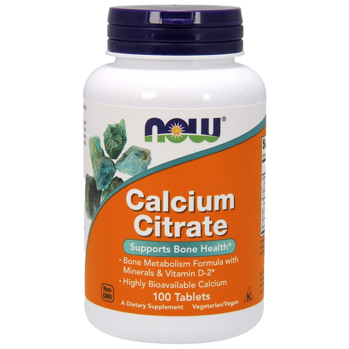 NOW Foods Calcium Citrate with Minerals & Vitamin D-2 - 100 tabs