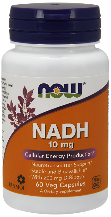 NOW Foods NADH, 10mg - 60 vcaps