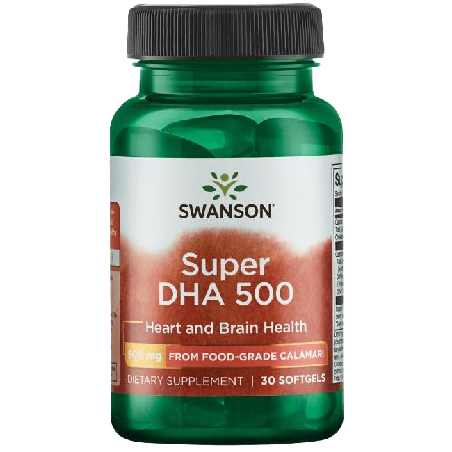 Swanson Super DHA 500 from Food-Grade Calamari - 30 softgels