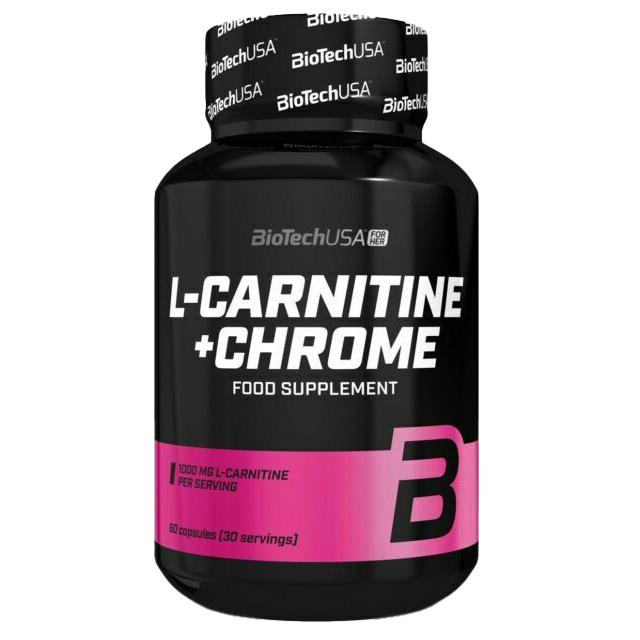 BioTechUSA L-Carnitine + Chrome - 60 capsules