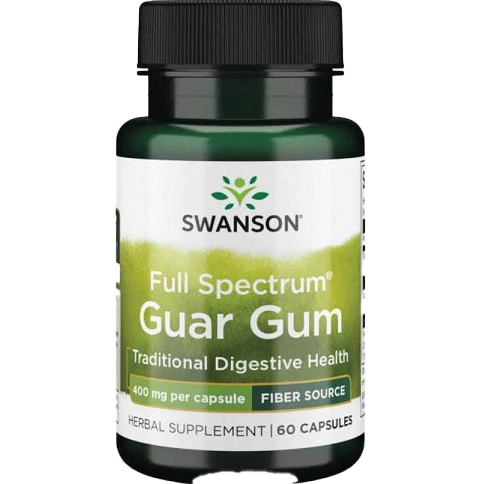 Swanson Full Spectrum Guar Gum, 400mg - 60 caps