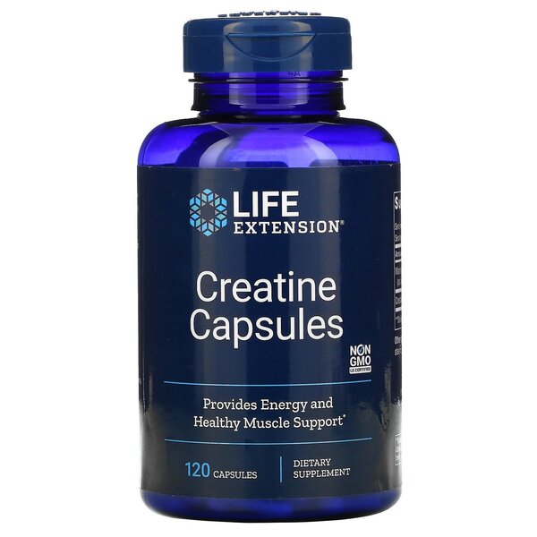 Life Extension Creatine Capsules 120 Capsules - Creatine Capsules at MySupplementShop by Life Extension