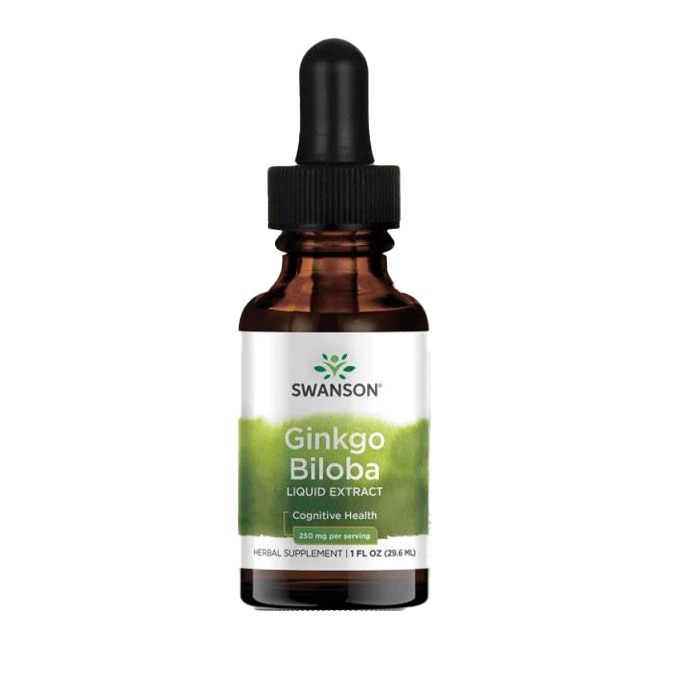 Swanson Ginkgo Biloba Liquid Extract, 250mg - 29 ml.