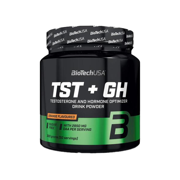 BioTechUSA TST+GH, Testosterone & Hormone Optimizer Orange 300g (50 Servings)