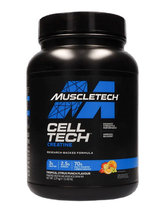 MuscleTech CellTech Creatine Tropical Citrus Punch (New Formula) 2270g - Creatine Powder at MySupplementShop by MuscleTech