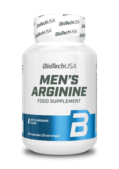 BioTechUSA Men's Arginine - 90 caps (EAN 5999076245703): Nitric Oxide, Male Performance - Vitamins & Minerals at MySupplementShop by BioTechUSA