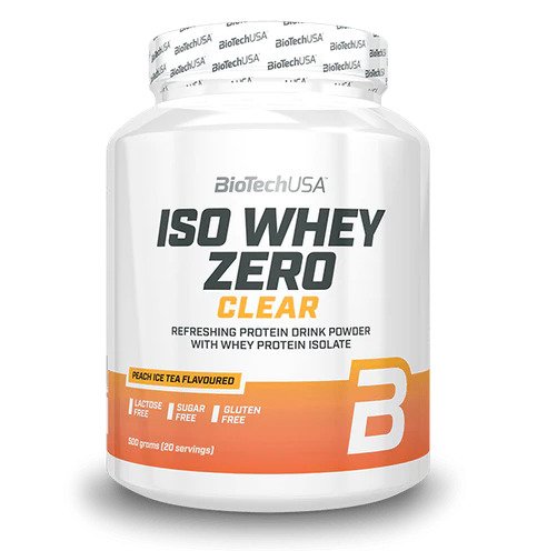 BioTechUSA Iso Whey Zero Clear, Peach Ice Tea - 500g - Clear Whey Protein at MySupplementShop by BioTechUSA