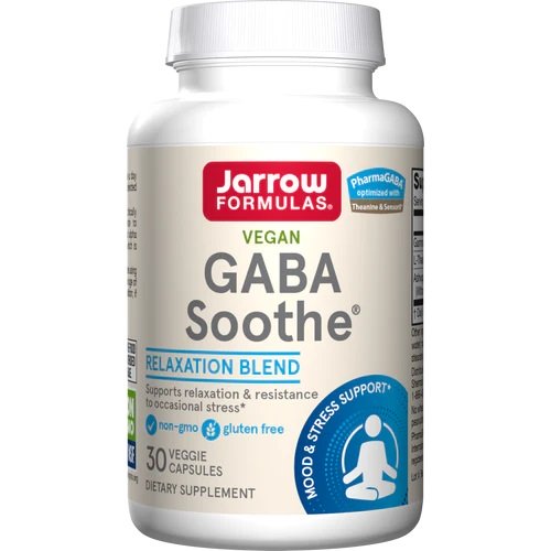 Jarrow FormulasgABA Soothe 30 vcaps - Sports Supplements at MySupplementShop by Jarrow Formulas