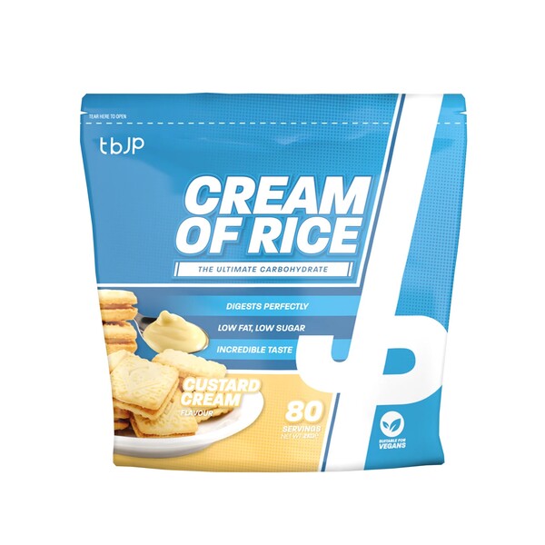 Trained By JP Cream Of Rice 2kg - Custard Cream - Cream Of Rice at MySupplementShop by Trained By JP