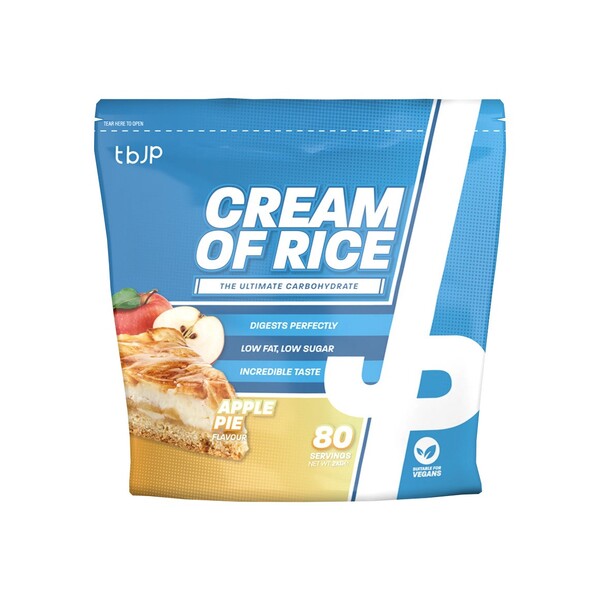 Trained By JP Cream Of Rice 2kg - Apple Pie - Cream Of Rice at MySupplementShop by Trained By JP