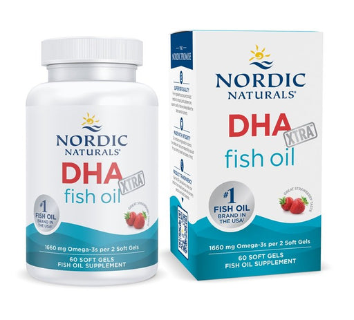 Nordic Naturals DHA Xtra, 1660mg Strawberry (EAN 768990891038) 60 softgels - Sports Supplements at MySupplementShop by Nordic Naturals