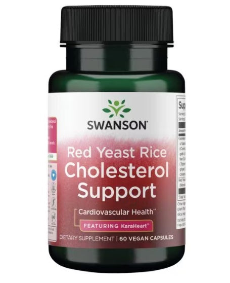 Swanson Red Yeast Rice Cholesterol Support - 60 vcaps - Default Title - Sports Nutrition at MySupplementShop by Swanson