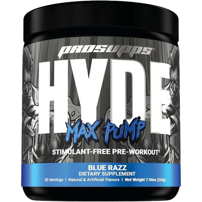 Pro Supps Hyde Max Pump, Blue Razz (EAN 810034812117) - 224g