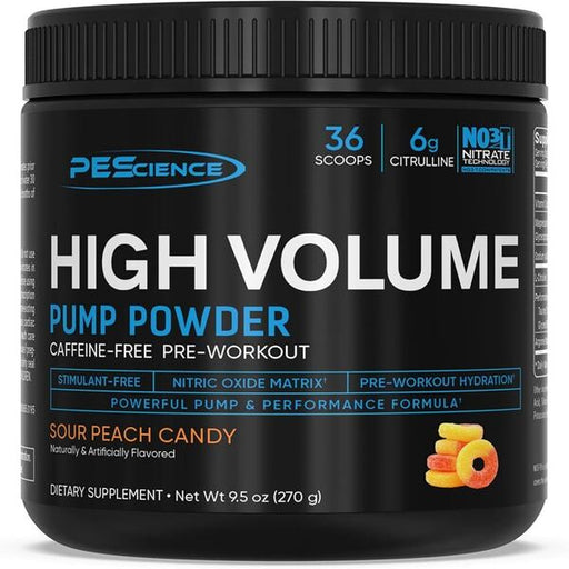 PEScience High Volume (US) 270g - Sour Peach Candy - Sports Nutrition at MySupplementShop by PEScience