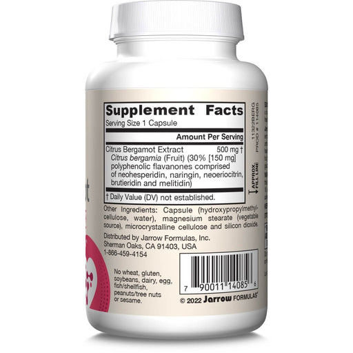 Jarrow Formulas Citrus Bergamot 500mg 60 Veggie Capsules - Special Formula at MySupplementShop by Jarrow Formulas