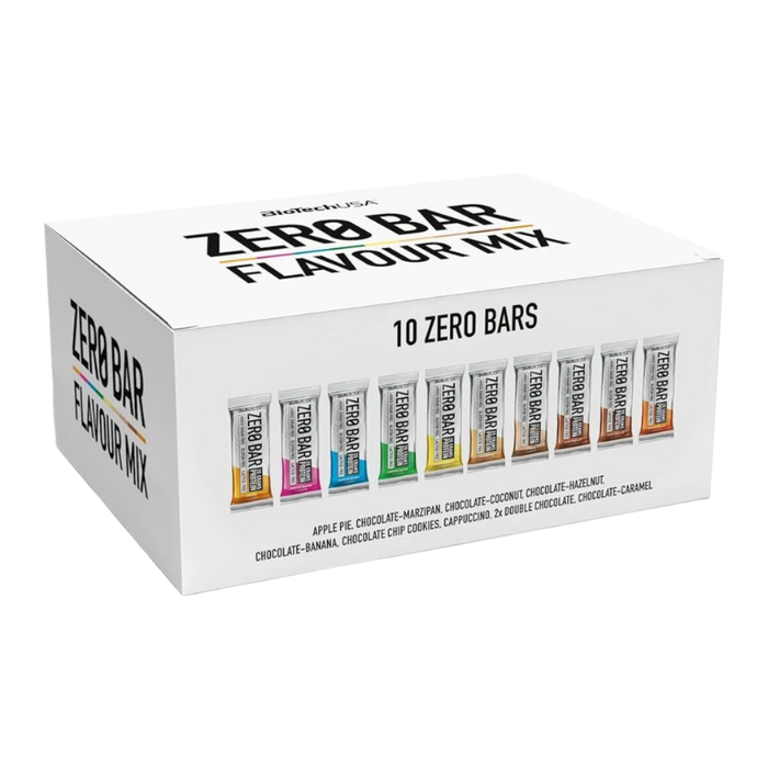 BioTechUSA Zero Bar KIT Flavour Mix - 10 x 50g