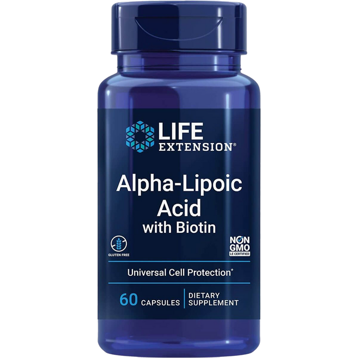 Life Extension Alpha-Lipoic Acid with Biotin 60 Capsules